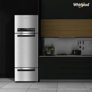 whirlpool 270 l (gross capacity 300l) frost free triple door refrigerator (fp 313d protton roy alpha steel (z)